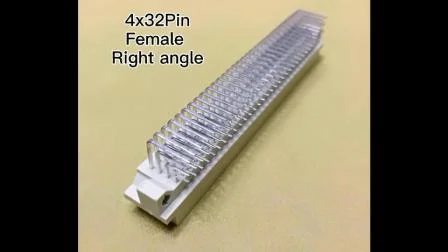 4 列 * 32POS 直角メス端子 DIP 基板対基板 DIN41612 コネクタ